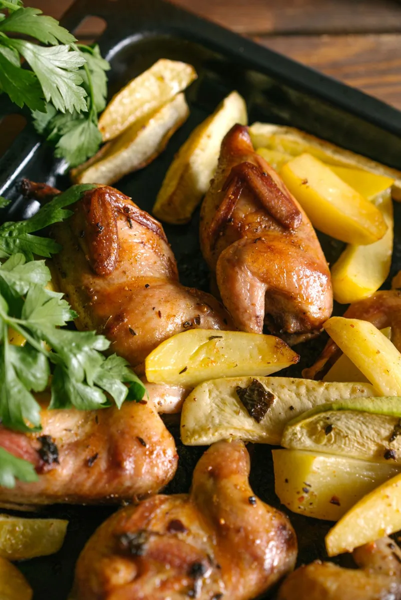 Lemon chicken traybake