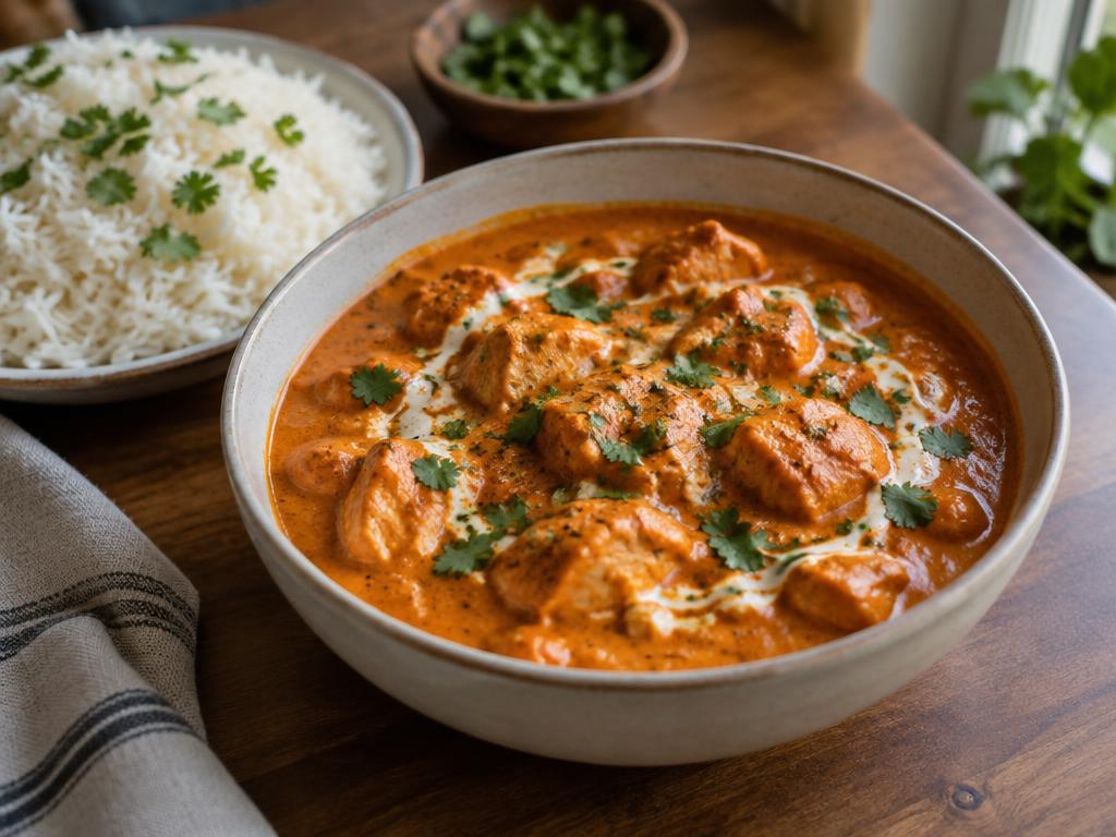 Butter chicken & basmati rice