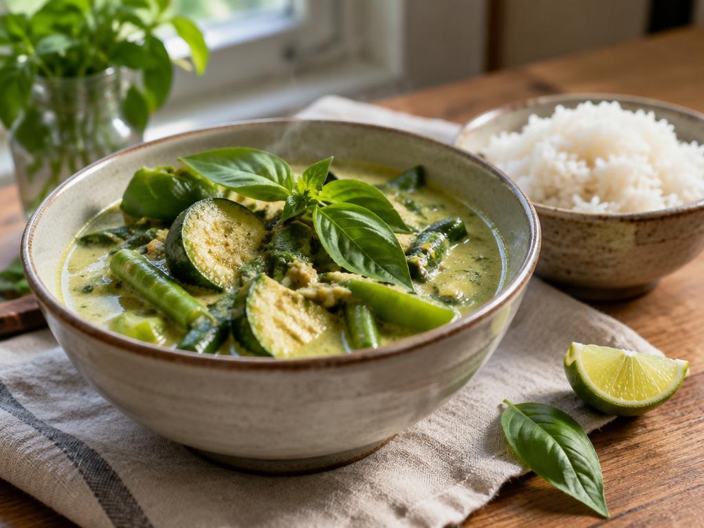 Thai green vegetable curry